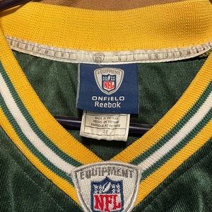 A. J. HAWK, HOME FIELD GAME JERSEY, MENS SIZE 52